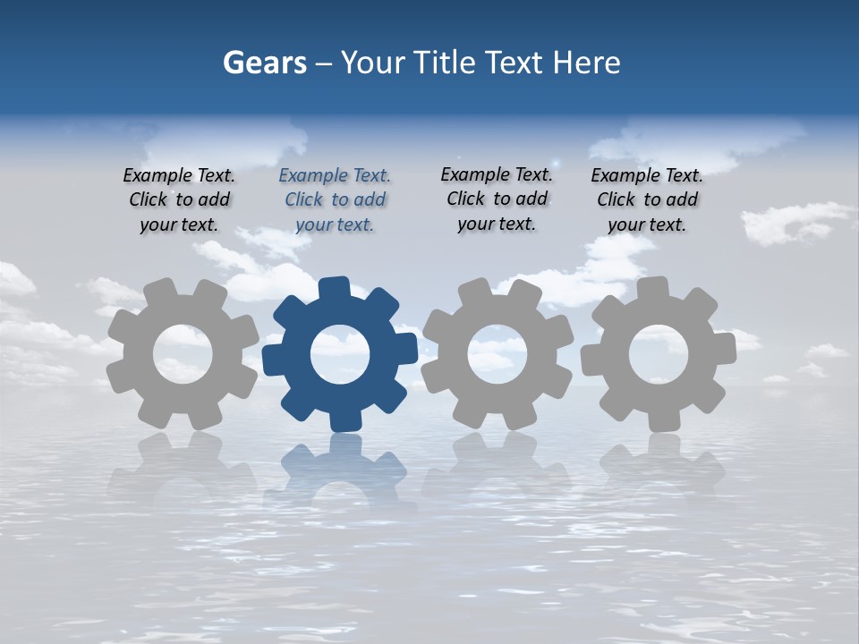 Space Background Ocean PowerPoint Template