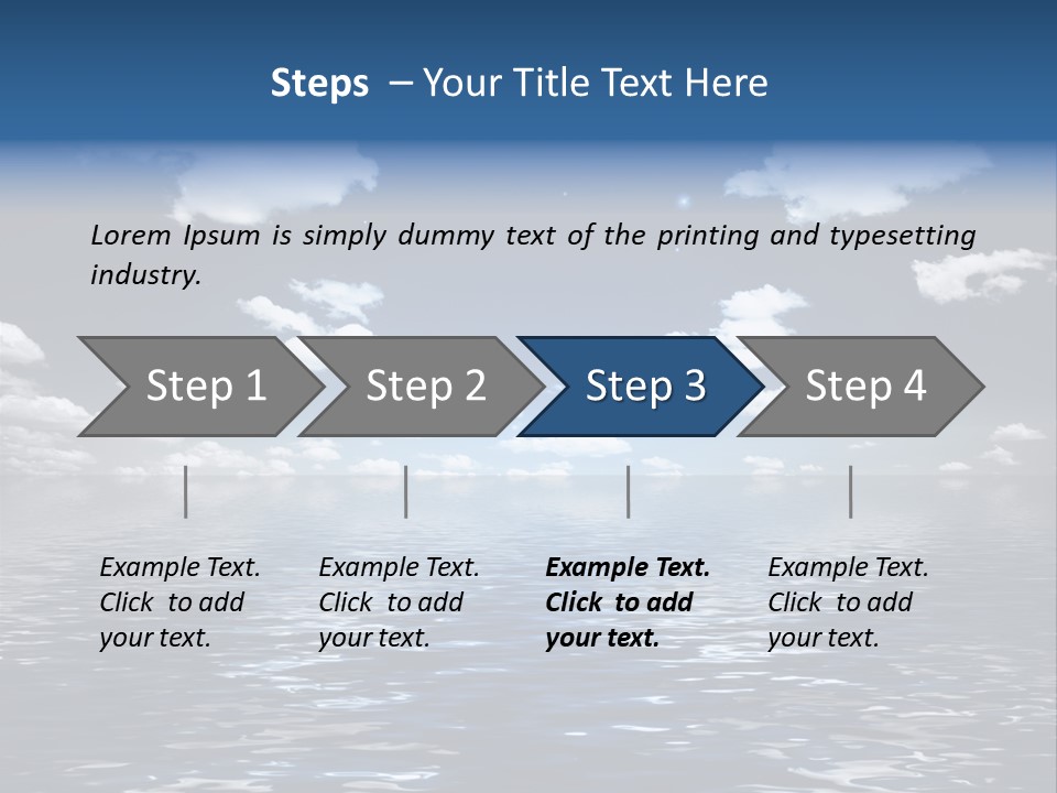 Space Background Ocean PowerPoint Template