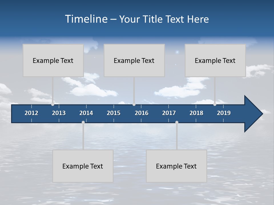 Space Background Ocean PowerPoint Template