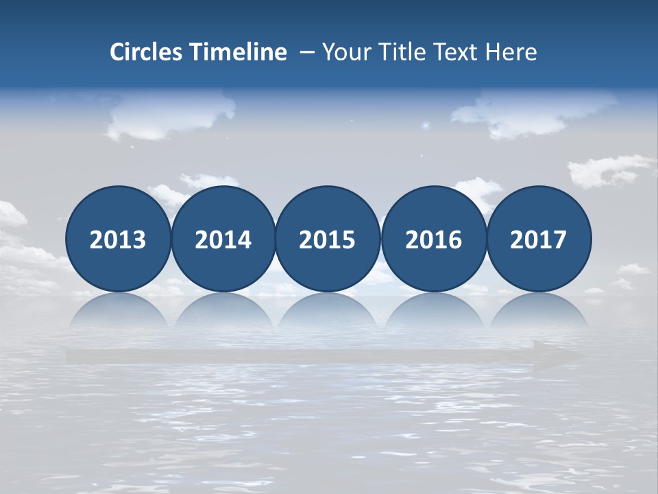 Space Background Ocean PowerPoint Template