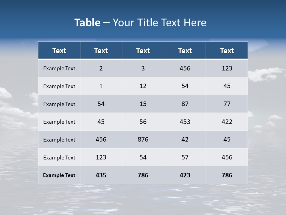 Space Background Ocean PowerPoint Template
