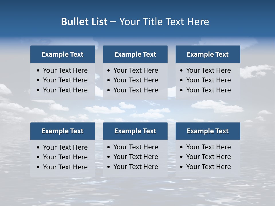 Space Background Ocean PowerPoint Template