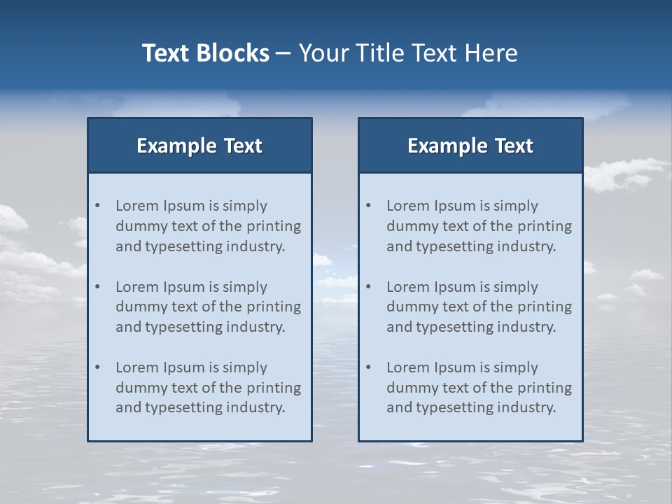Space Background Ocean PowerPoint Template