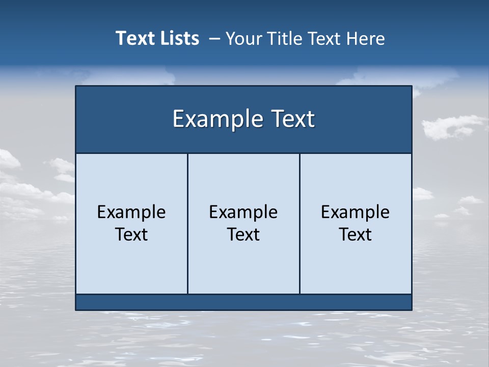 Space Background Ocean PowerPoint Template