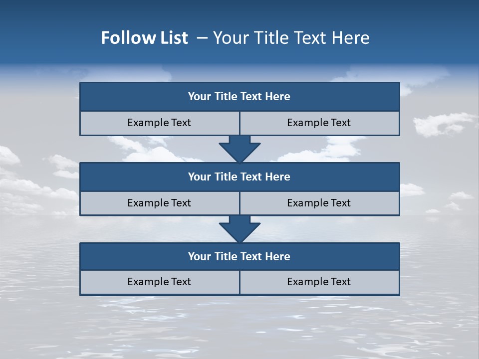 Space Background Ocean PowerPoint Template