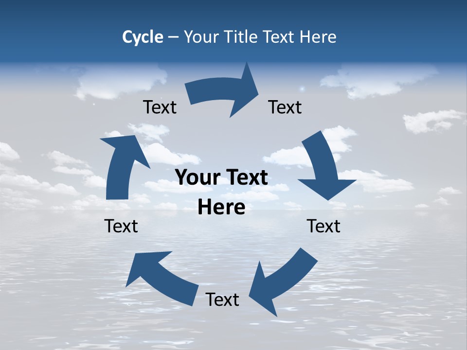 Space Background Ocean PowerPoint Template