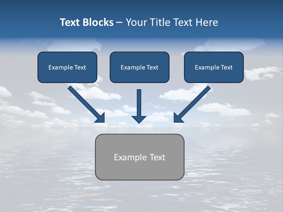 Space Background Ocean PowerPoint Template