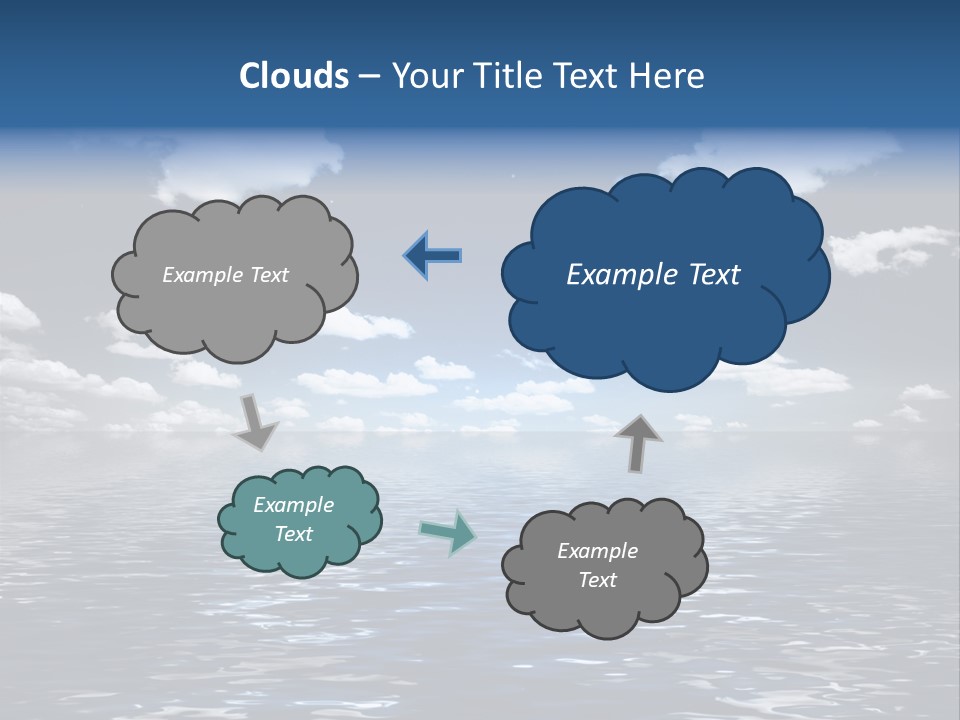 Space Background Ocean PowerPoint Template