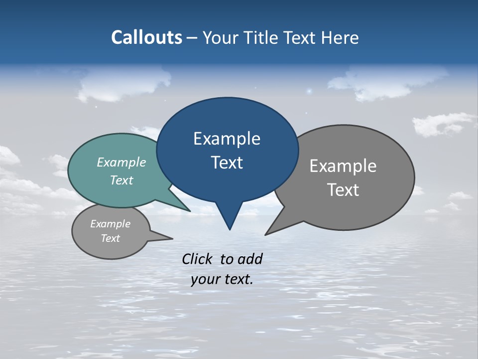 Space Background Ocean PowerPoint Template