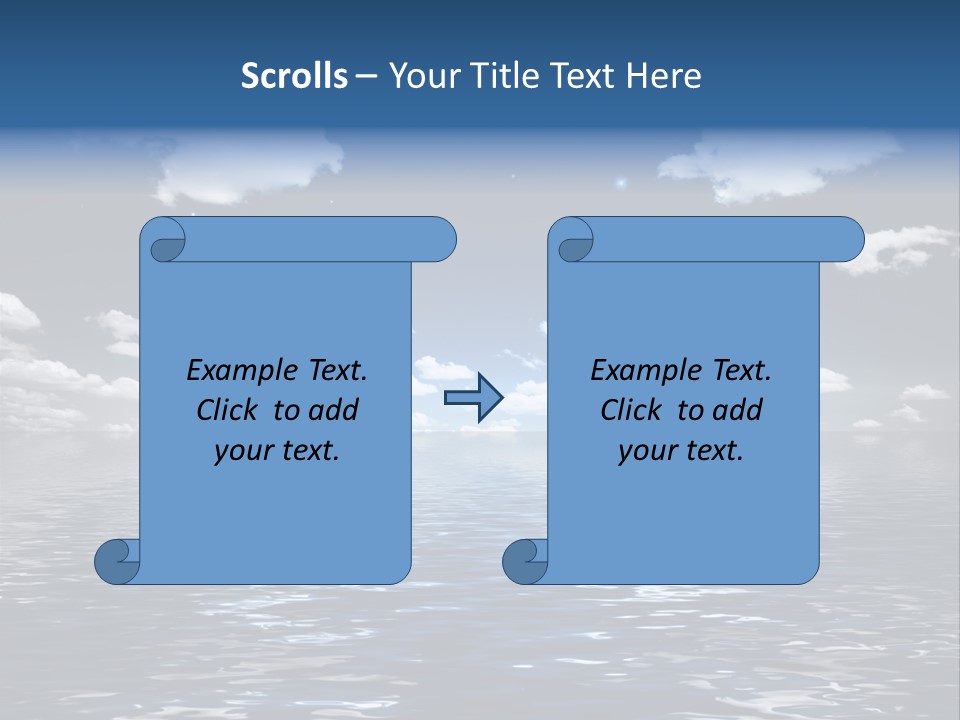 Space Background Ocean PowerPoint Template