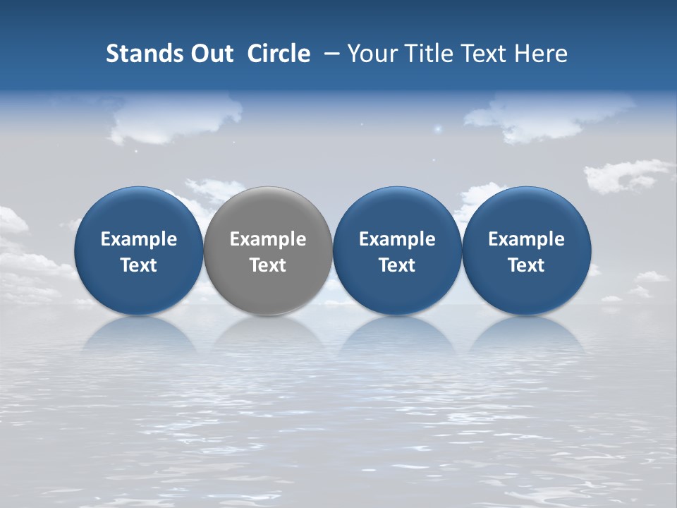 Space Background Ocean PowerPoint Template