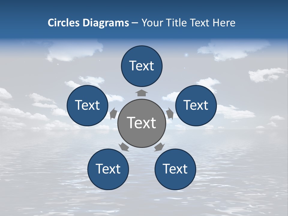 Space Background Ocean PowerPoint Template