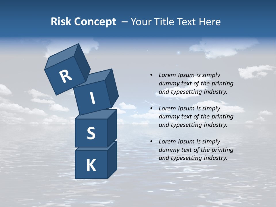 Space Background Ocean PowerPoint Template