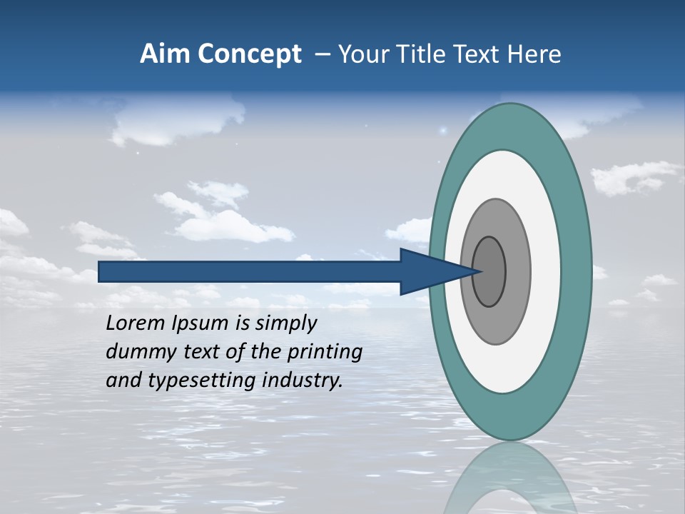 Space Background Ocean PowerPoint Template