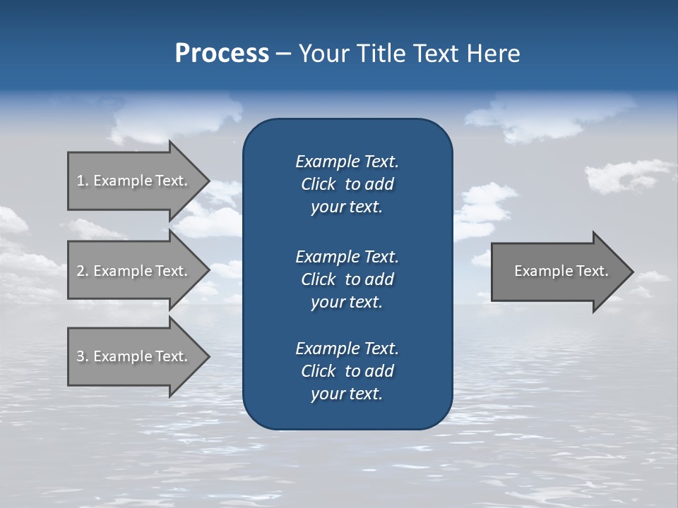 Space Background Ocean PowerPoint Template