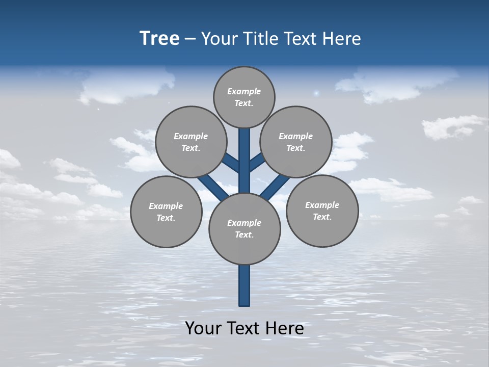 Space Background Ocean PowerPoint Template