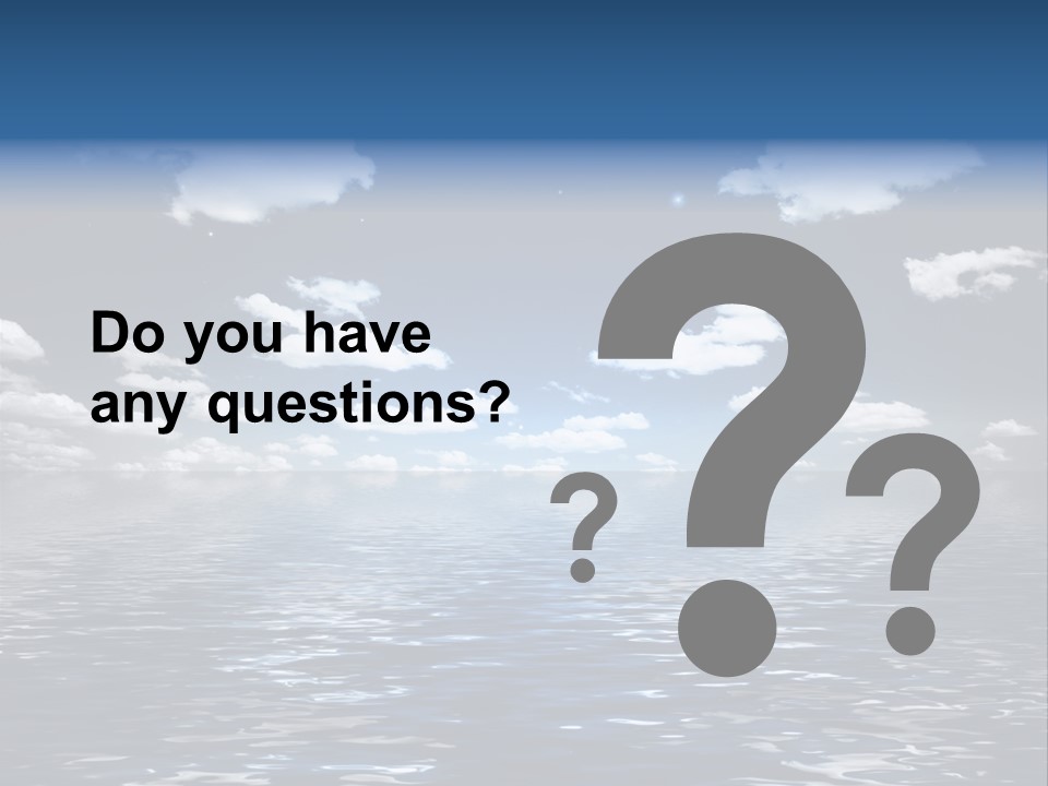 Space Background Ocean PowerPoint Template