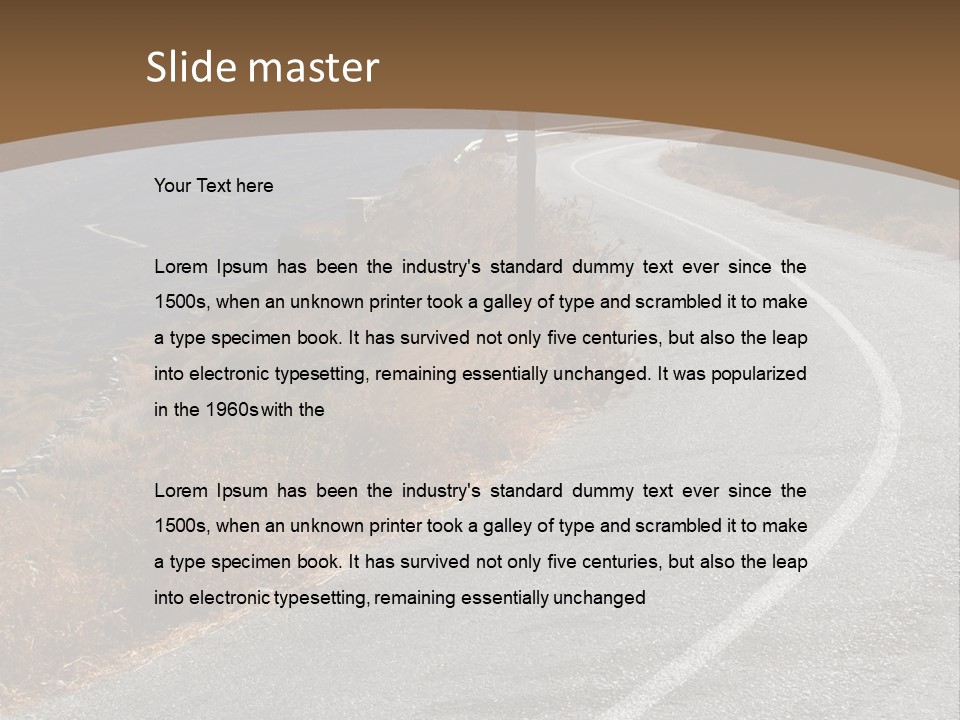 Land Long Countryside PowerPoint Template