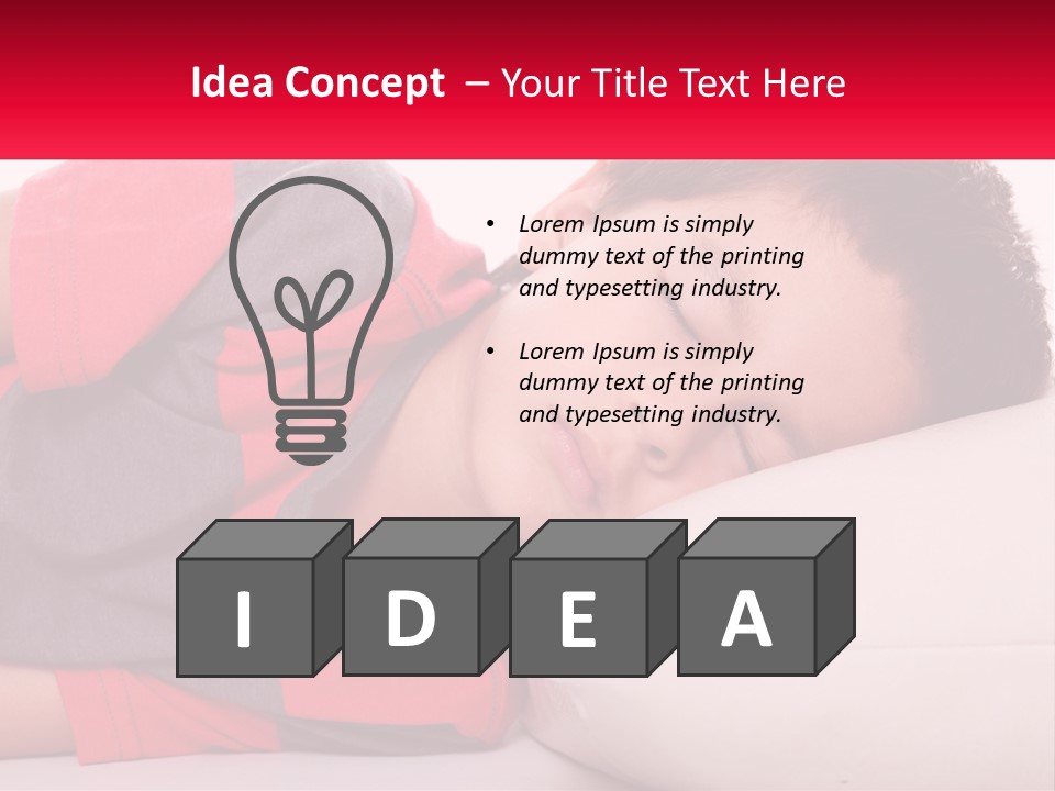 Hand One Childhood PowerPoint Template