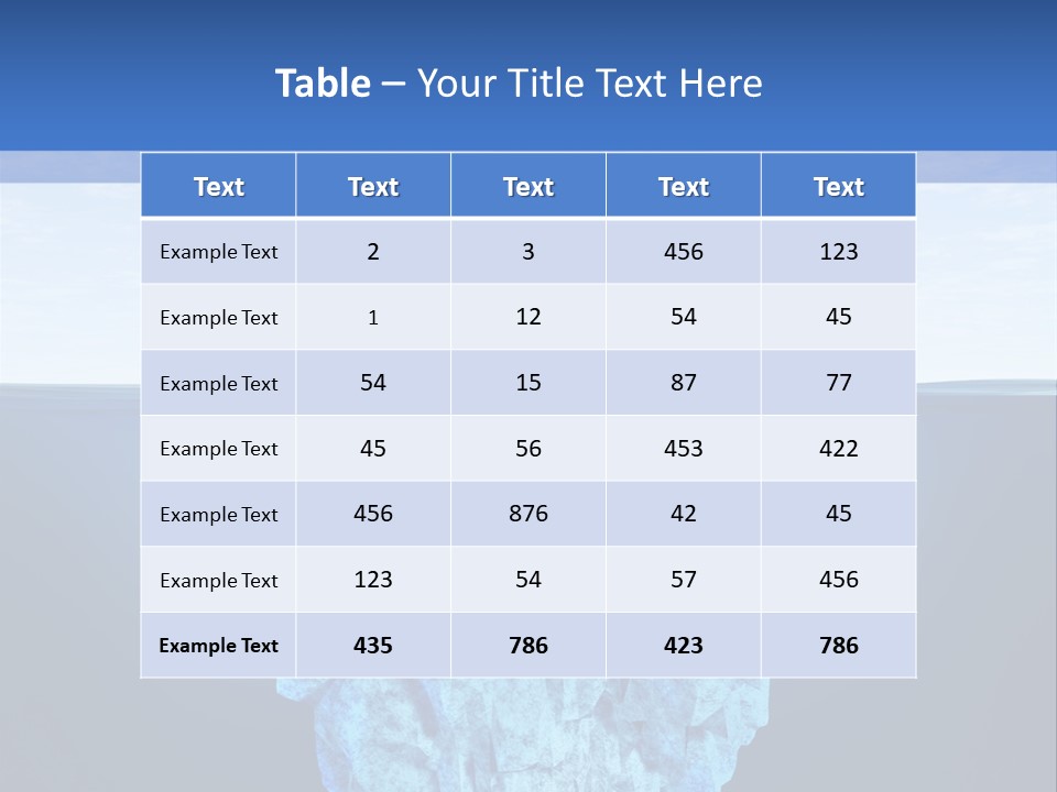 Analysis Arctic At The Edge Of PowerPoint Template