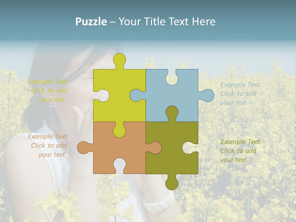 Beauty Single Sunlight PowerPoint Template