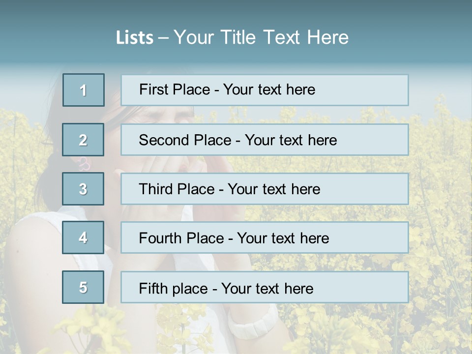 Beauty Single Sunlight PowerPoint Template