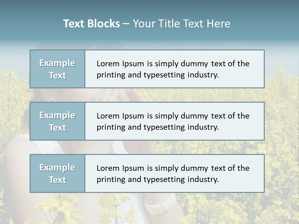 Beauty Single Sunlight PowerPoint Template