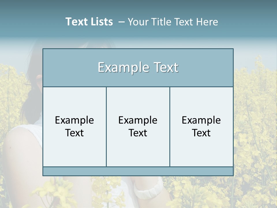Beauty Single Sunlight PowerPoint Template
