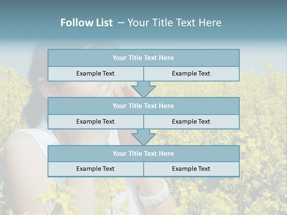 Beauty Single Sunlight PowerPoint Template