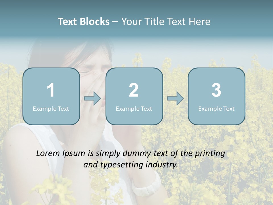 Beauty Single Sunlight PowerPoint Template
