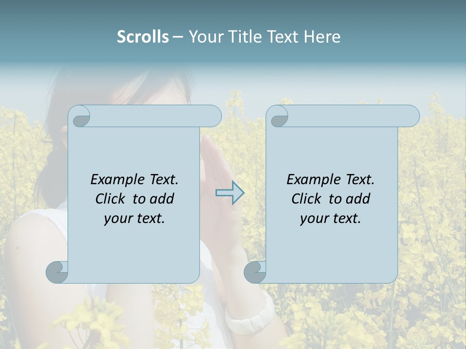 Beauty Single Sunlight PowerPoint Template