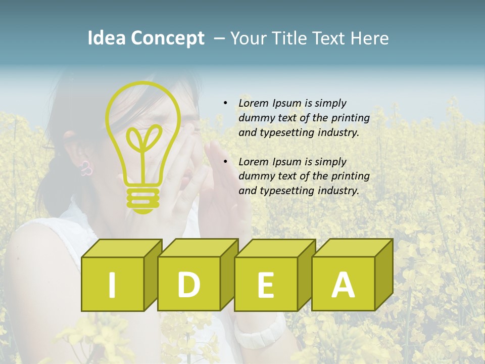 Beauty Single Sunlight PowerPoint Template