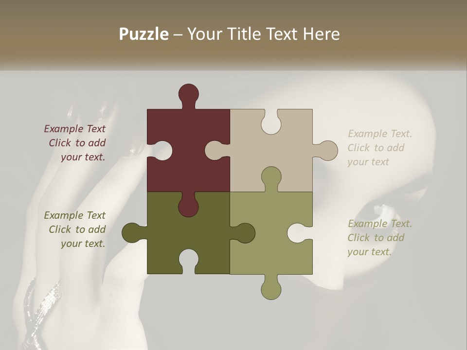 Face Arabian Head PowerPoint Template