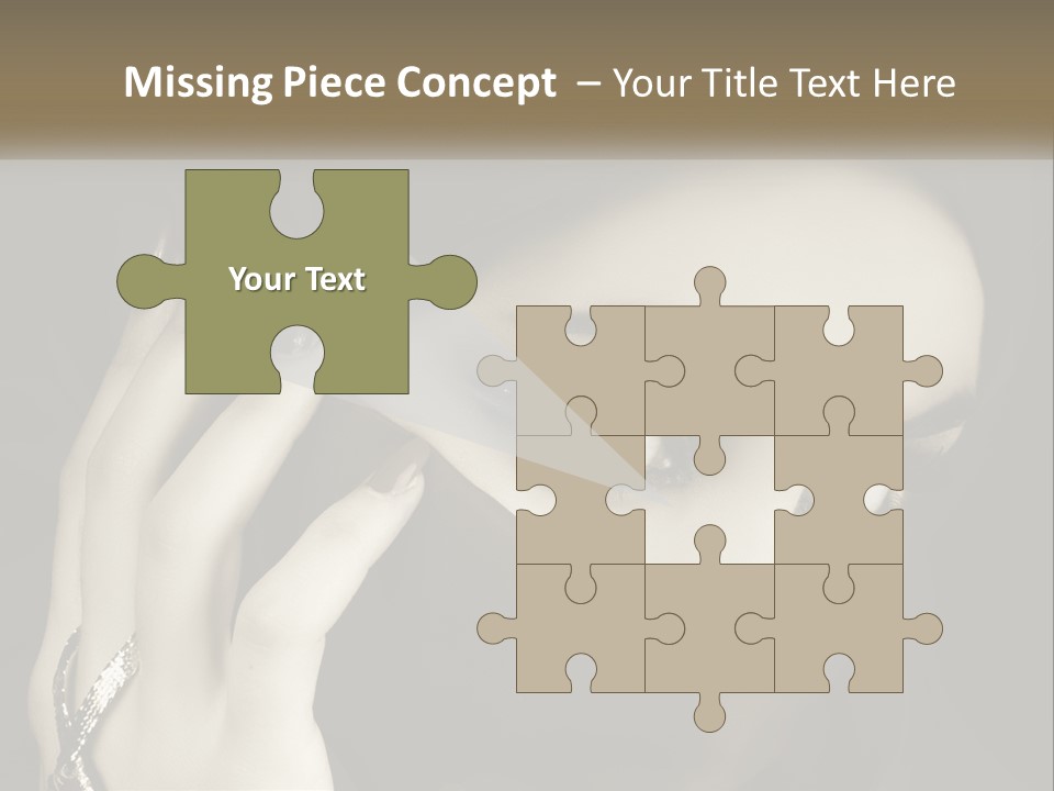 Face Arabian Head PowerPoint Template