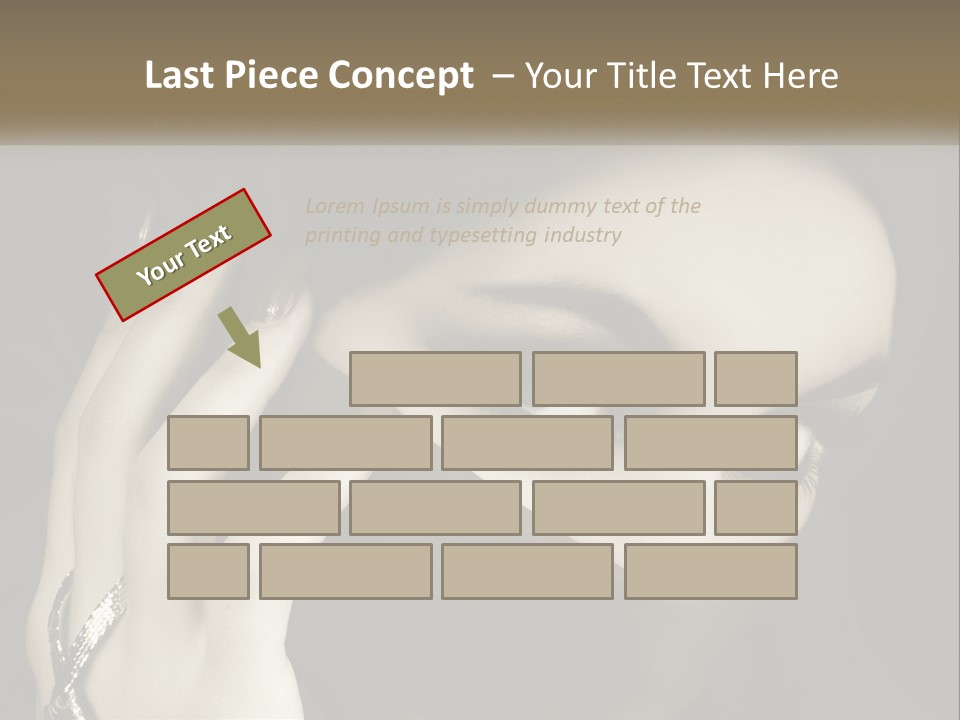 Face Arabian Head PowerPoint Template