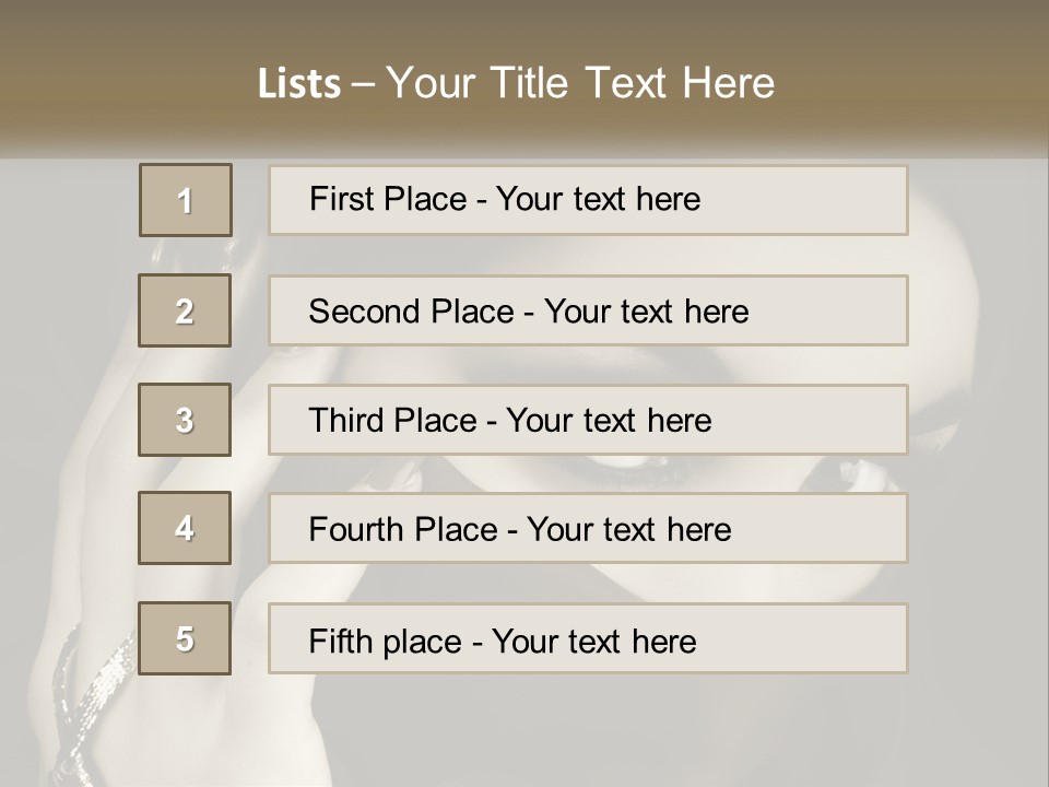 Face Arabian Head PowerPoint Template