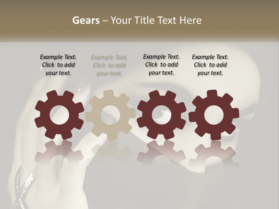 Face Arabian Head PowerPoint Template