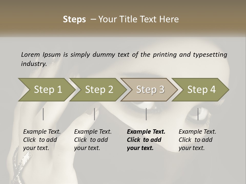 Face Arabian Head PowerPoint Template