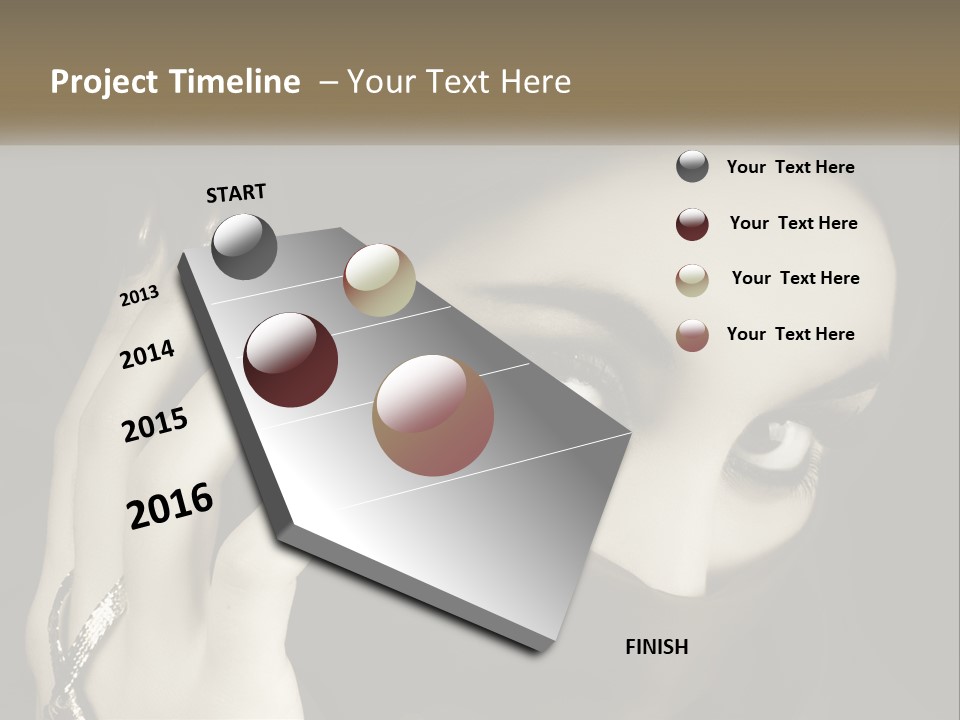 Face Arabian Head PowerPoint Template