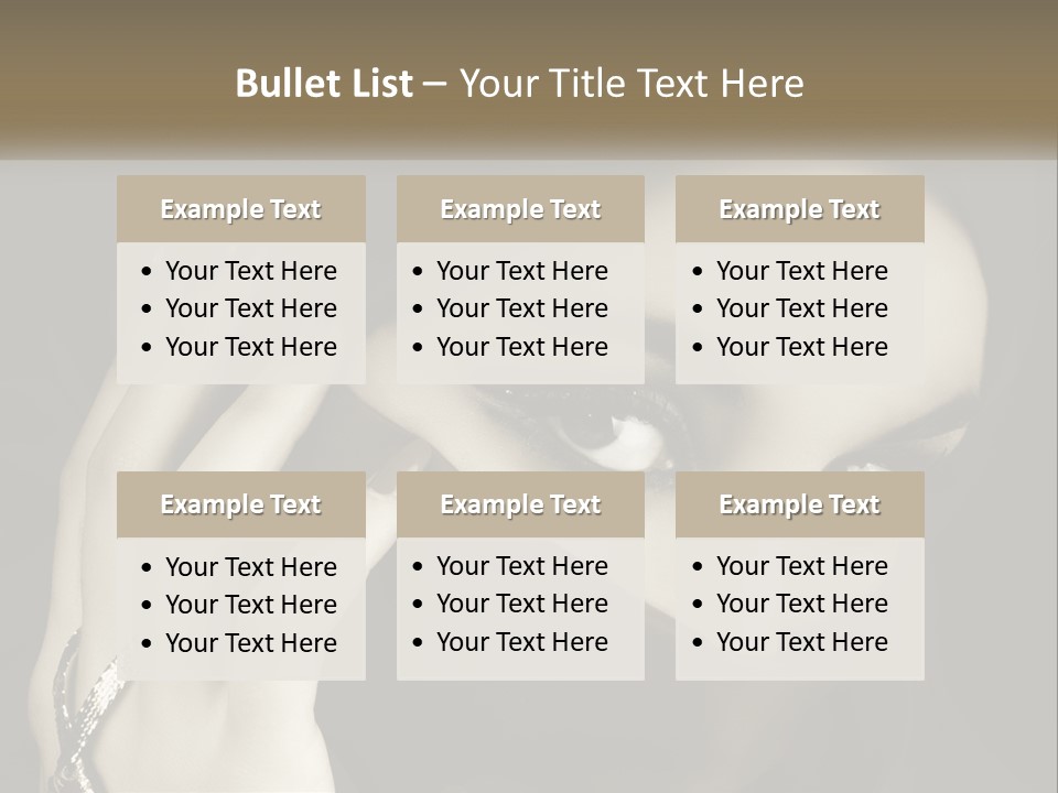 Face Arabian Head PowerPoint Template