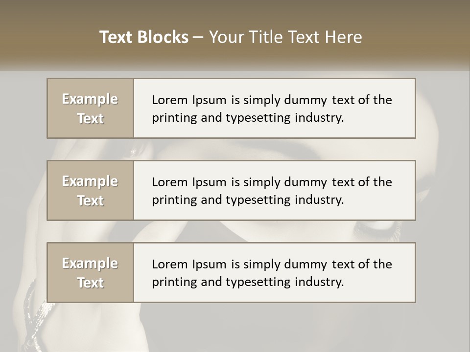Face Arabian Head PowerPoint Template