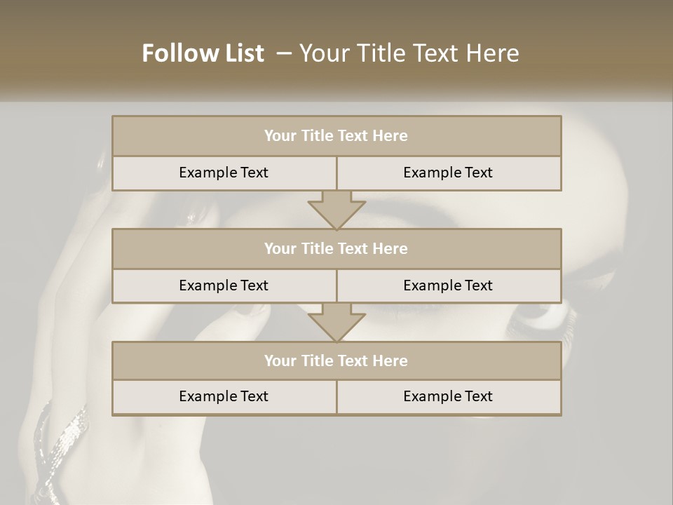 Face Arabian Head PowerPoint Template