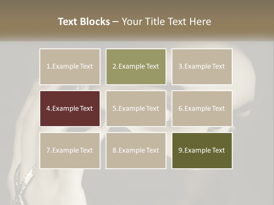 Face Arabian Head PowerPoint Template