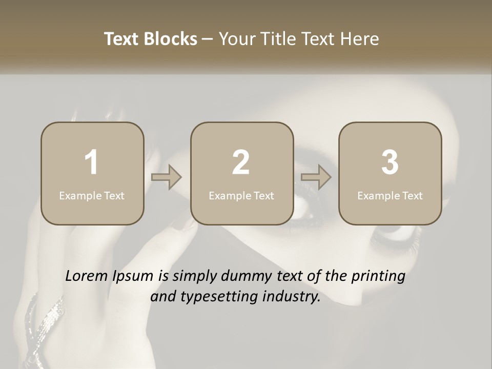 Face Arabian Head PowerPoint Template