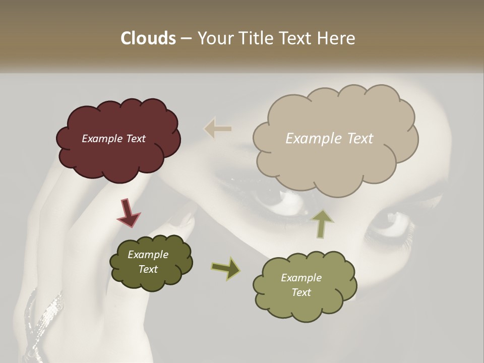 Face Arabian Head PowerPoint Template
