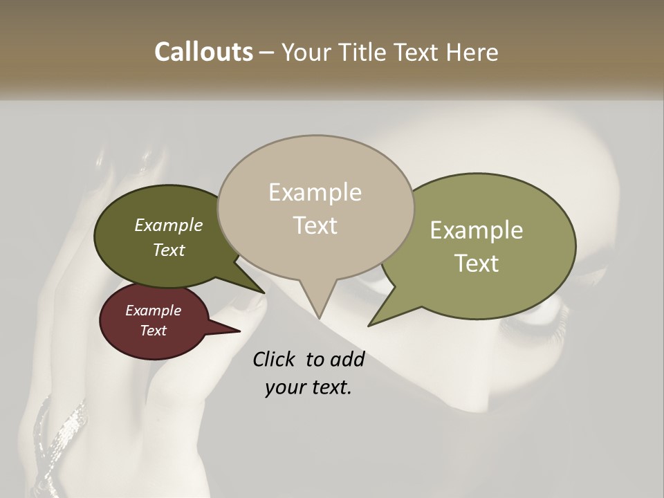 Face Arabian Head PowerPoint Template