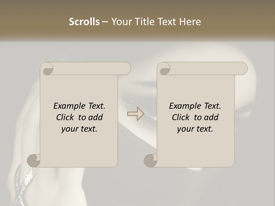 Face Arabian Head PowerPoint Template