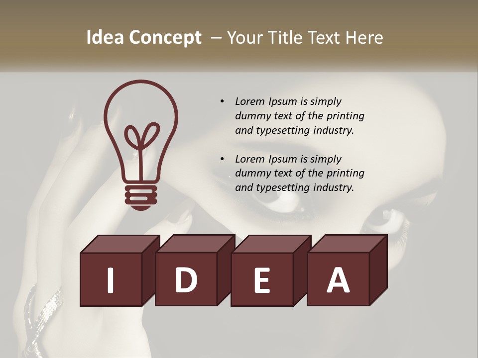 Face Arabian Head PowerPoint Template