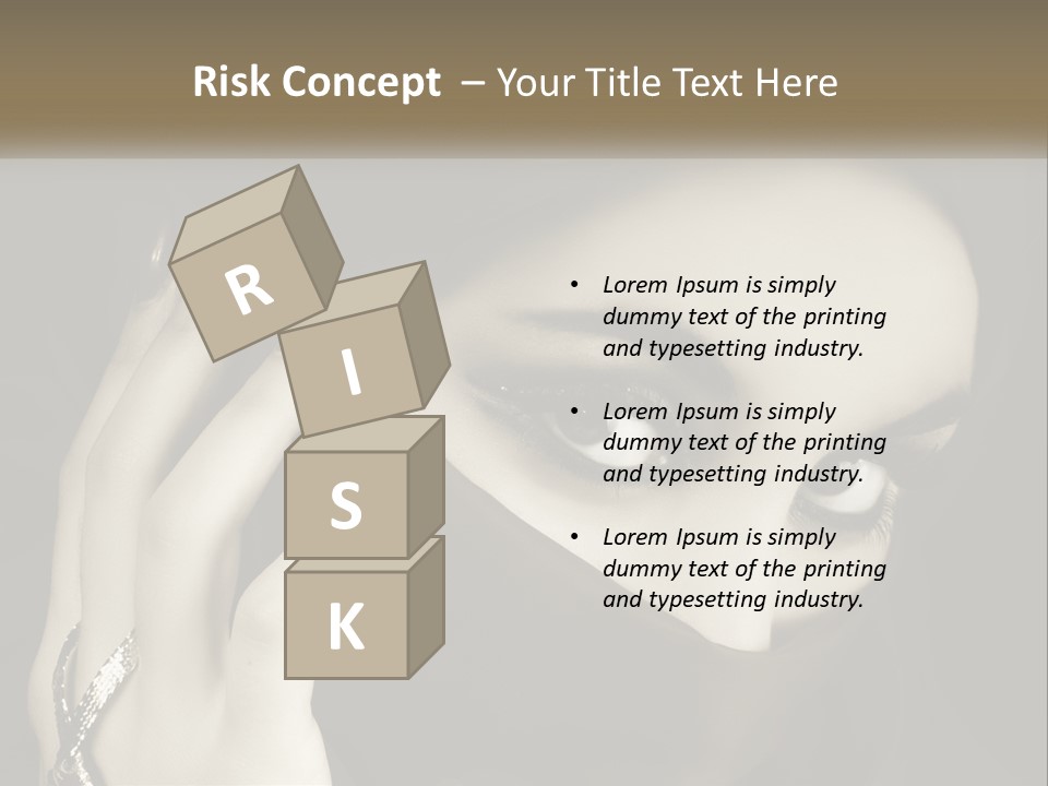 Face Arabian Head PowerPoint Template