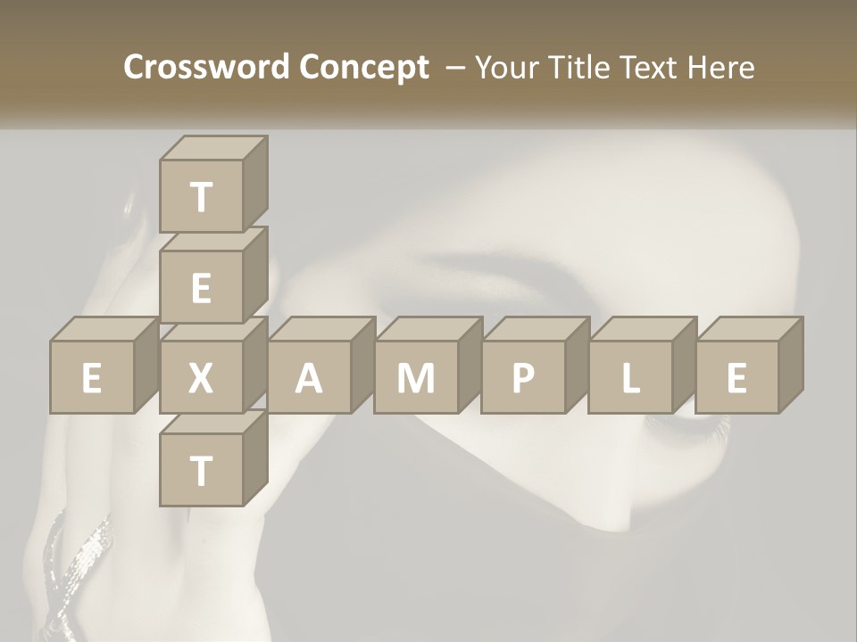 Face Arabian Head PowerPoint Template